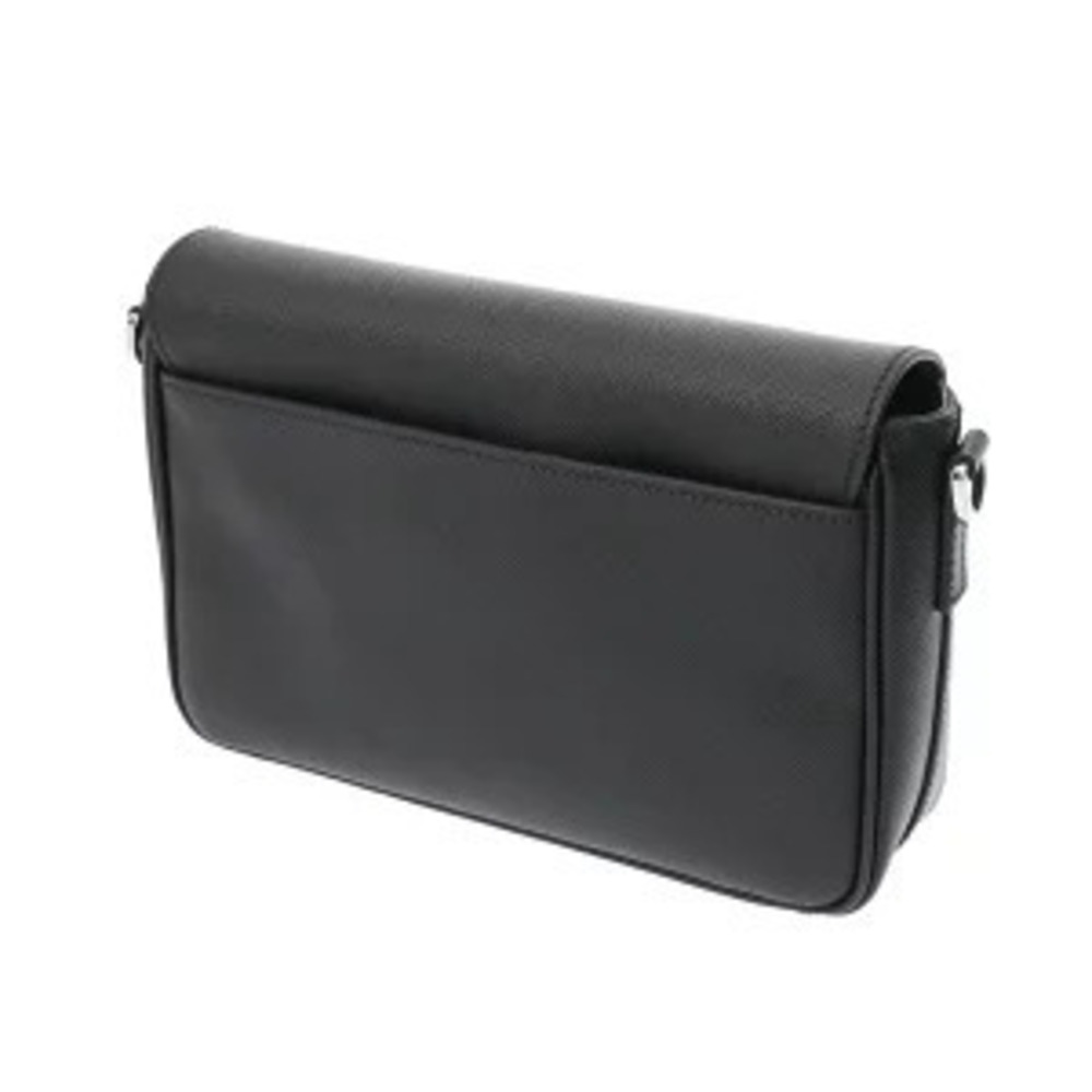 Prada Leather Black Shoulder Handbag Bag Saffiano